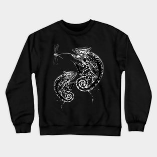 Catch - Chameleons and Dragonfly Crewneck Sweatshirt